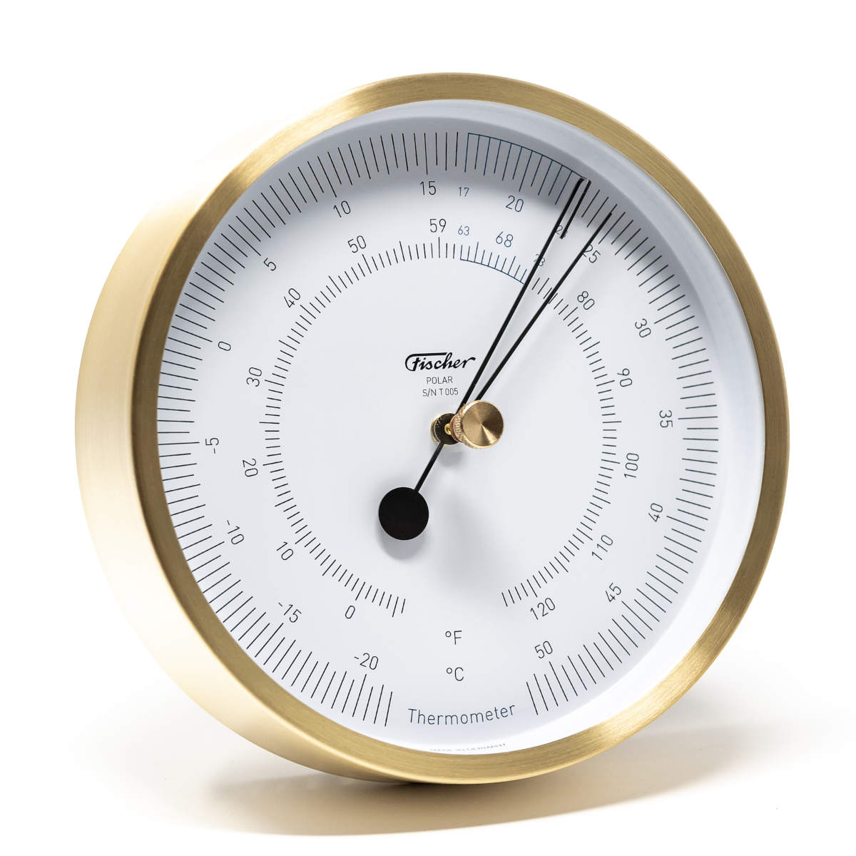 <--- Cliquez pour Agrandir ---> Thermomètre Polar 1680 en Laiton Thermomètre Polar 1680 en Laiton