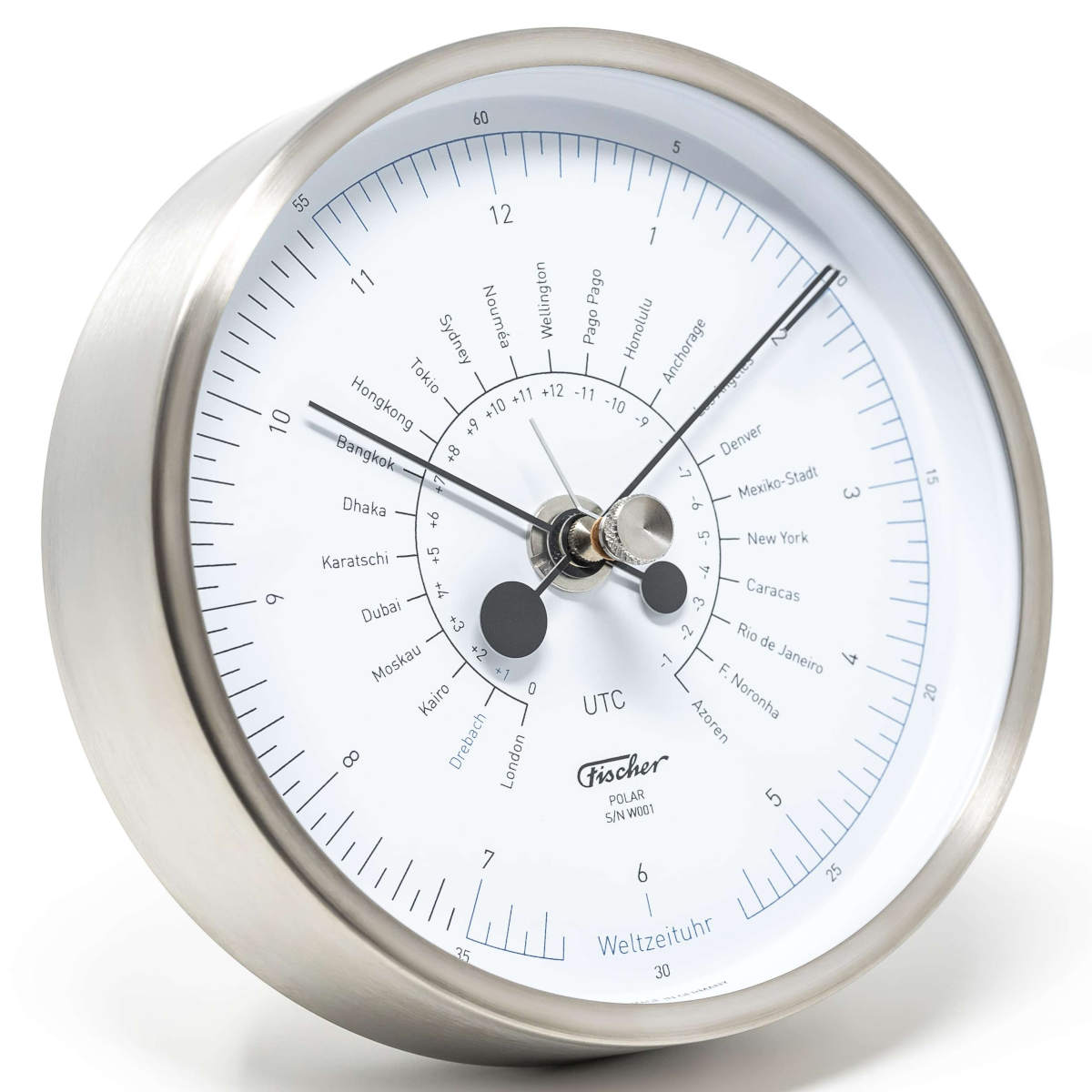 Horloge mondiale Polar 1680 en inox