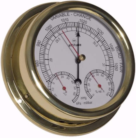 Alt-866-BTH - ALTITUDE - Baromètre/Thermomètre/hygromètre marine boitier  compact diam. 150 mm