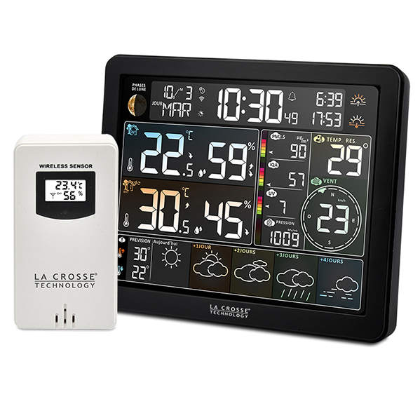 SW405-BLA  Station M�t�o couleur Wifi avec pr�visions � 4 jours  avec connexion TUYA LA CROSSE TECHNOLOGY