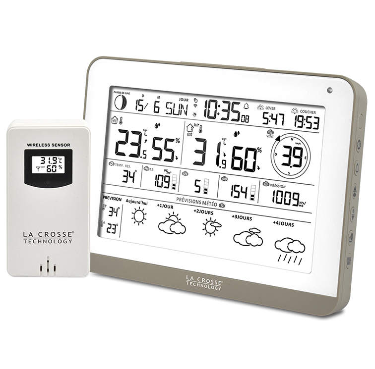 SW406-WHI  Station Mto Wifi avec prvisions  4 jours avec connexion TUYA LA CROSSE TECHNOLOGY