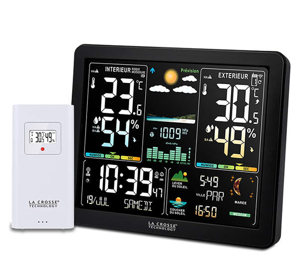 WS6236  Station M�t�o couleur en fran�ais, Thermo/hygro  avec graphique des pressions LA CROSSE TECHNOLOGY