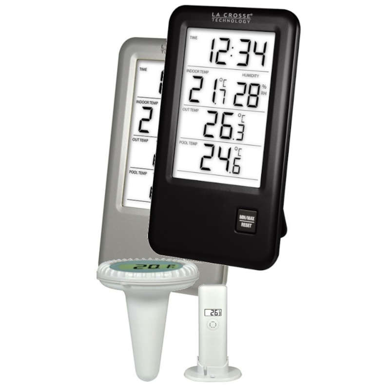 WS9068-IT - - Thermomètre de piscine sans fil avec sonde